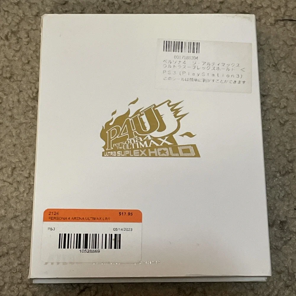 PS3 Persona 4 The Ultimax Ultra Suplex Hold Limited Edition  + Trading Card Japa